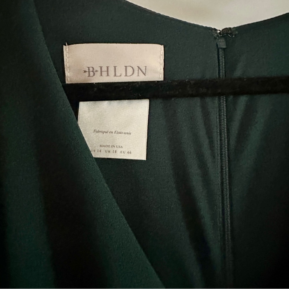BHLDN Dark Green Midi Dress NWOT - Picture 9 of 14